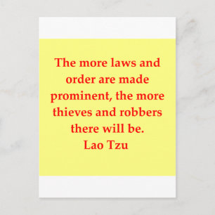 Carte Postale grande citation Lao Tzu