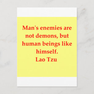 Carte Postale grande citation Lao Tzu