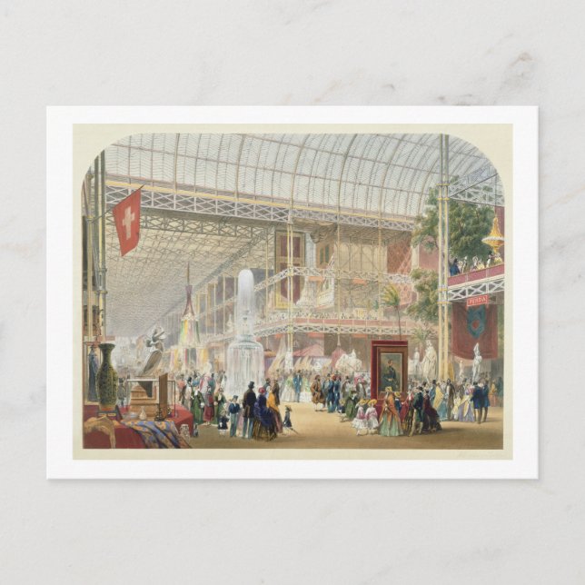 Carte Postale Grande exposition, 1851 : Transept central du Cr (Devant)
