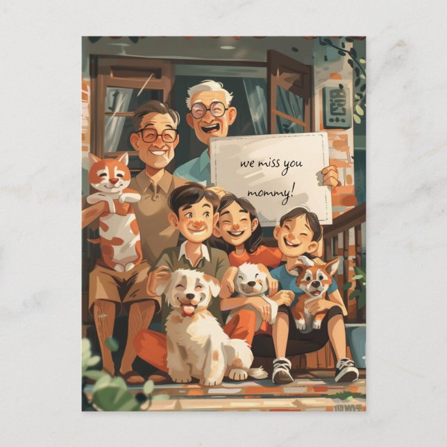 Carte Postale Grande famille (Devant)