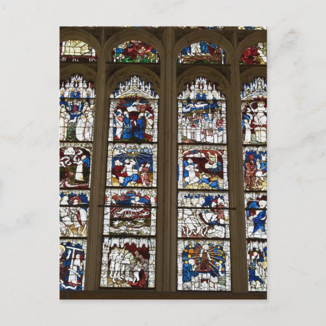 Carte Postale Grande fenêtre est de York Minster (Devant)