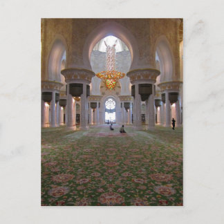 Carte Postale Grande Mosquée Sheikh Zayed Hall de prière homme 1