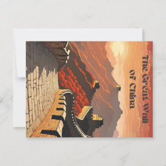Carte Postale Grande Muraille de Chine