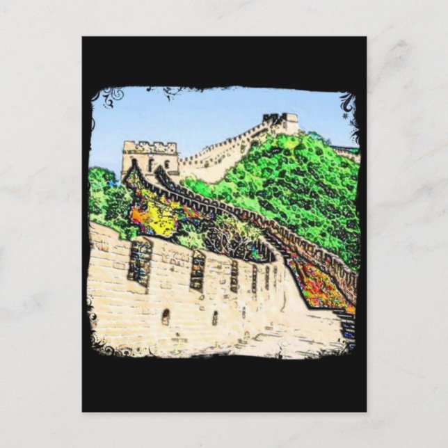 Carte Postale Grande Muraille de Chine (Devant)
