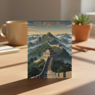 Carte Postale grande muraille de Chine