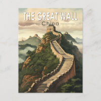 Grande Muraille de Chine Travel Art Vintage