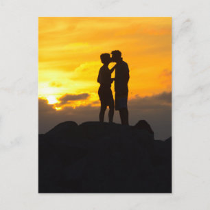 Carte Postale Grande photo d'un couple qui s'embrasse à Key West