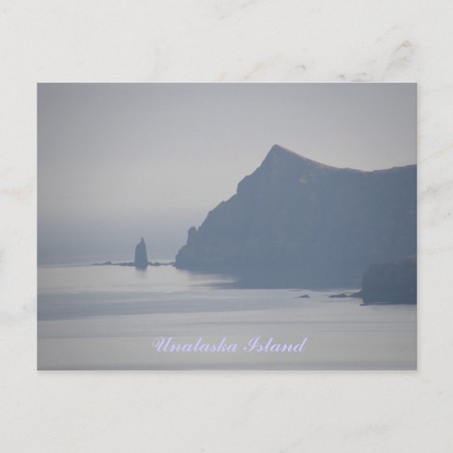 Carte Postale Grande roche des prêtres, île de l'Unalaska (Devant)