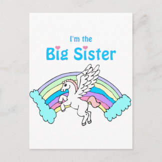 Carte Postale grande soeur de la licorne