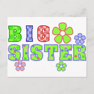 Carte Postale Grandes Fleurs Soeurs