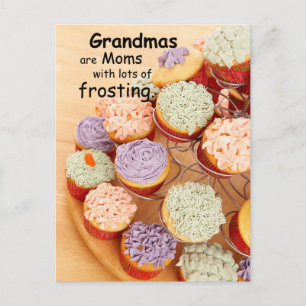 Carte Postale Grandmas Frosting Mère's Day Cupcakes