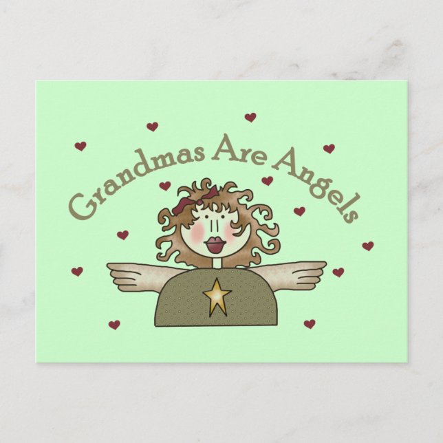 Carte Postale Grandmas sont des t-shirts et des cadeaux Angels (Devant)