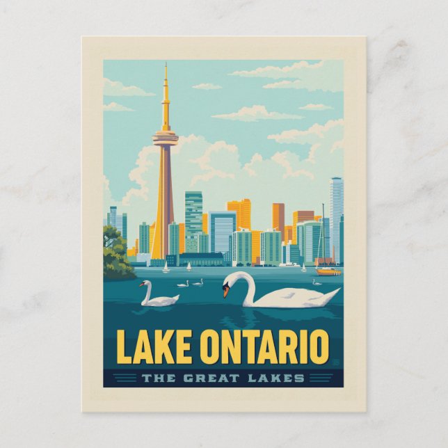 Carte Postale Grands Lacs | Lac Ontario (Devant)
