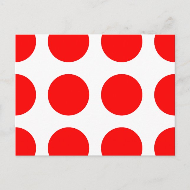 Carte Postale Grands points rouges (Devant)