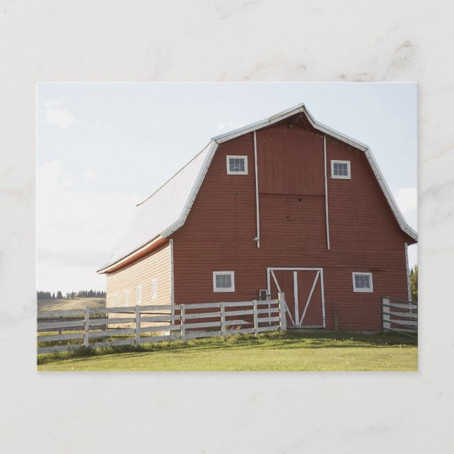 Carte Postale Grange dans le paysage rural (Devant)