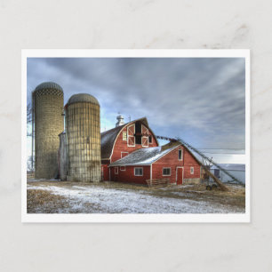 Carte postale, grange de Lahr