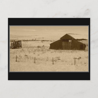 Carte Postale Grange vintage devant Weiser Idaho
