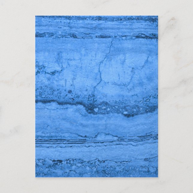 Carte Postale Granit bleu motif marbre bleu pierre (Devant)
