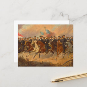 Carte Postale Grant et ses généraux par Ole Peter Hansen Balling