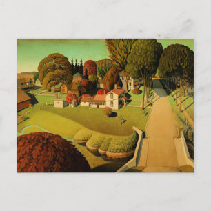Carte Postale Grant Wood - Le lieu de naissance d'Herbert Hoover