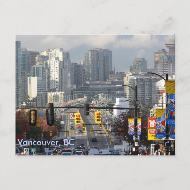 Carte Postale Granville Bridge, Vancouver (Colombie-Britannique) (Devant)