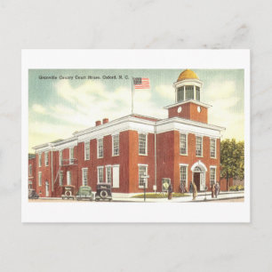 Carte Postale Granville County Court House à Oxford, NC