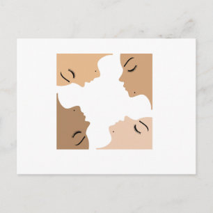 Carte Postale Graphic showing unity amongst beautiful women