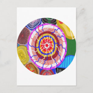 Carte postale Graphique Conception de photos et sy