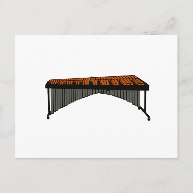 Carte Postale Graphique de design Marimba 1 (Devant)