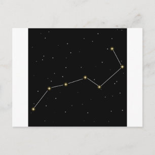 Carte Postale Graphique de la constellation de l'étoile de dippe