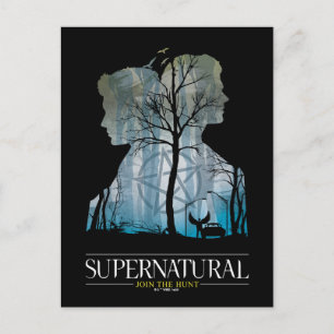 Carte Postale Graphique de la forêt surnaturelle de Winchester B
