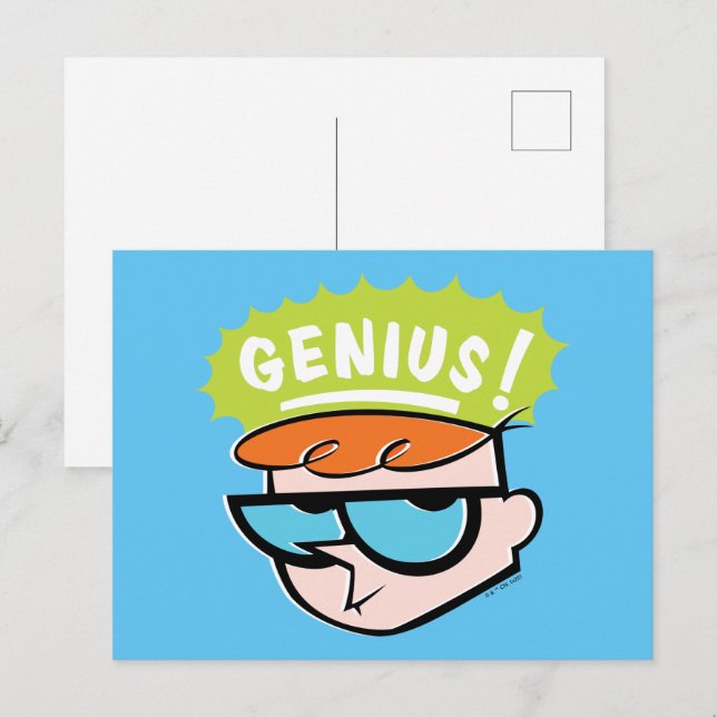 Carte Postale Graphique de légende Dexter "Genius" (Devant / Derrière)