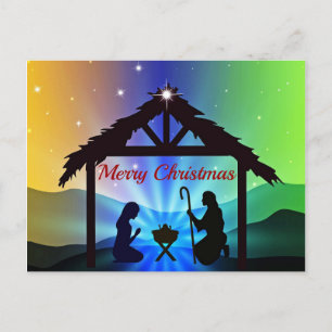 Carte Postale Graphique de Noël du directeur de la nativité