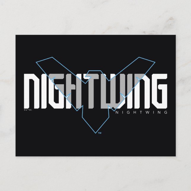 Carte Postale Graphique de nom high-tech Nightwing (Devant)