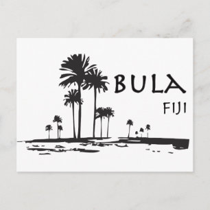 Carte Postale Graphique de palmier de Bula Fiji