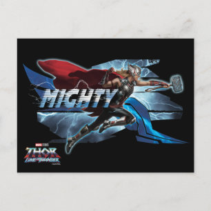 Carte Postale Graphique de pointe puissant Thor Mjölnir
