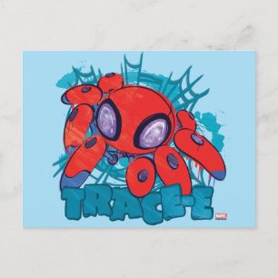 Carte Postale Graphique de portrait de caractère TRACE-E