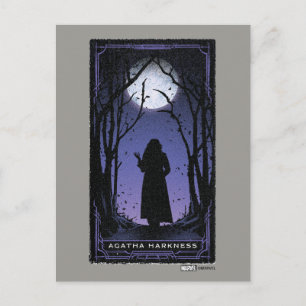 Carte Postale Graphique de Tarot Agatha Harkness