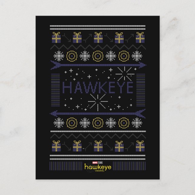 Carte Postale Graphique de vacances hiques Hawkeye (Devant)