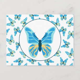 Carte Postale Graphique des couleurs personnalisées des papillon