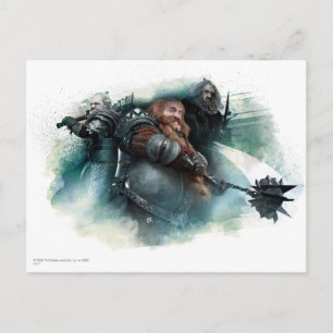 Carte Postale Graphique Dori, Bombur & Oin