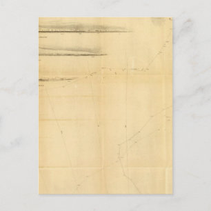 Carte Postale Graphique du continent antarctique