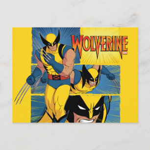 Carte Postale Graphique du panneau de personnage Wolverine
