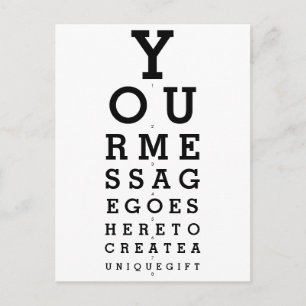 Carte Postale Graphique Opticien de votre message