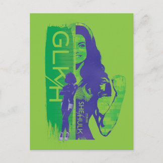 Carte Postale Graphisme de Jennifer Walters She-Hulk GLKH