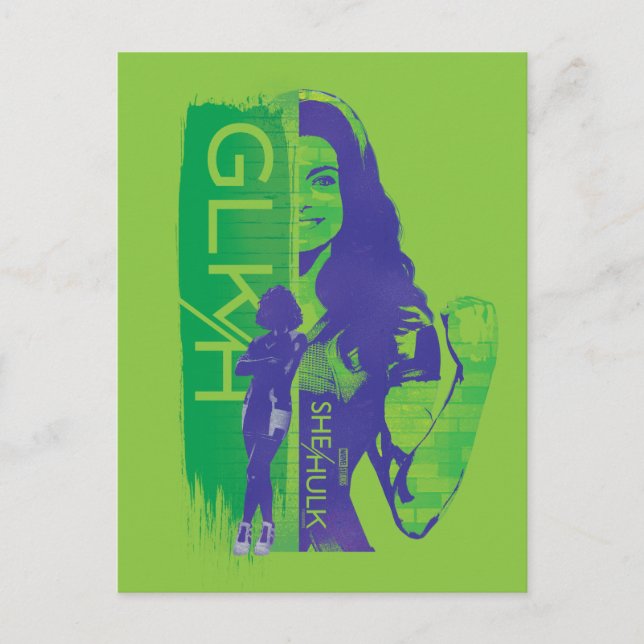 Carte Postale Graphisme de Jennifer Walters She-Hulk GLKH (Devant)