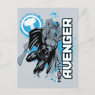 Carte Postale Graphisme de personnage de Vengeur Puissant