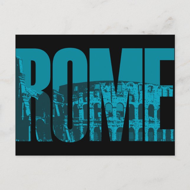 Carte Postale Graphisme de Rome (Devant)