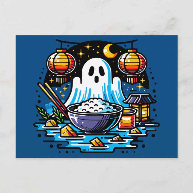 Carte Postale Graphisme du Festival des fantômes affamés (Devant)