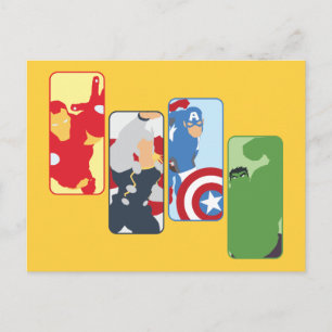 Carte Postale Graphisme Iconique Avengers